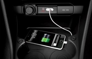 AUX and USB ports